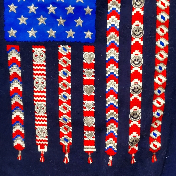 Girls American flag style tank top - Picture 3 of 4